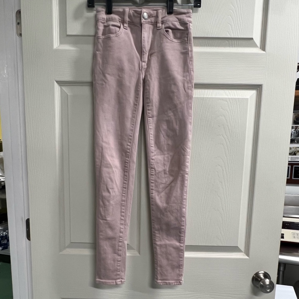 American Eagle Super Stretch X Pink Denim Jeans - Size 00 - VGUC